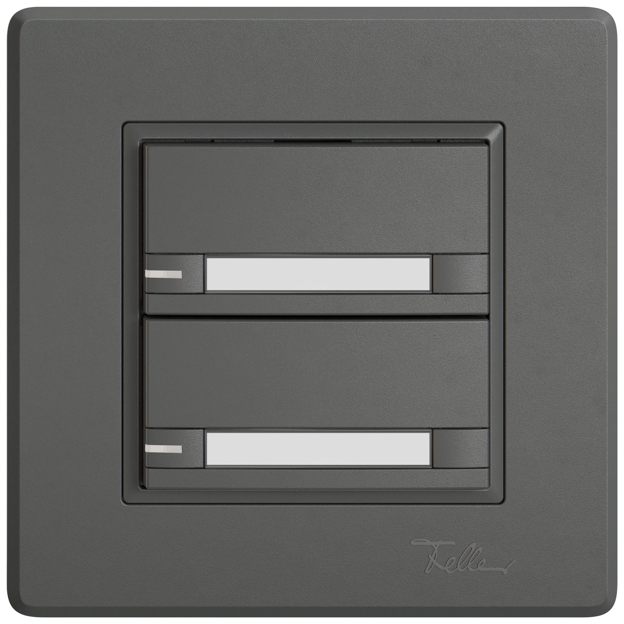 UP-Universaltaster EDIZIO.liv UNI SNAPFIX® m.LED RGB 2× 2-Tbed.Pap.dgu