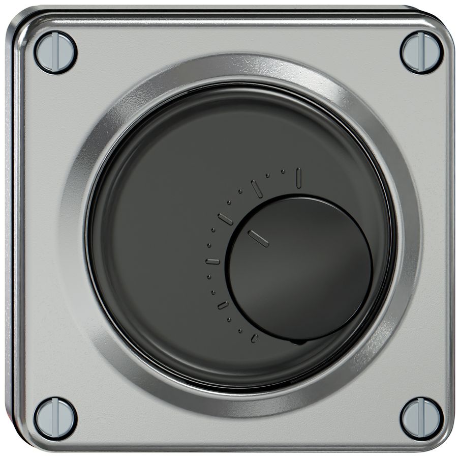 UP-Raumthermostat ELEMENT 230VAC 10A 5…30°C aluminium