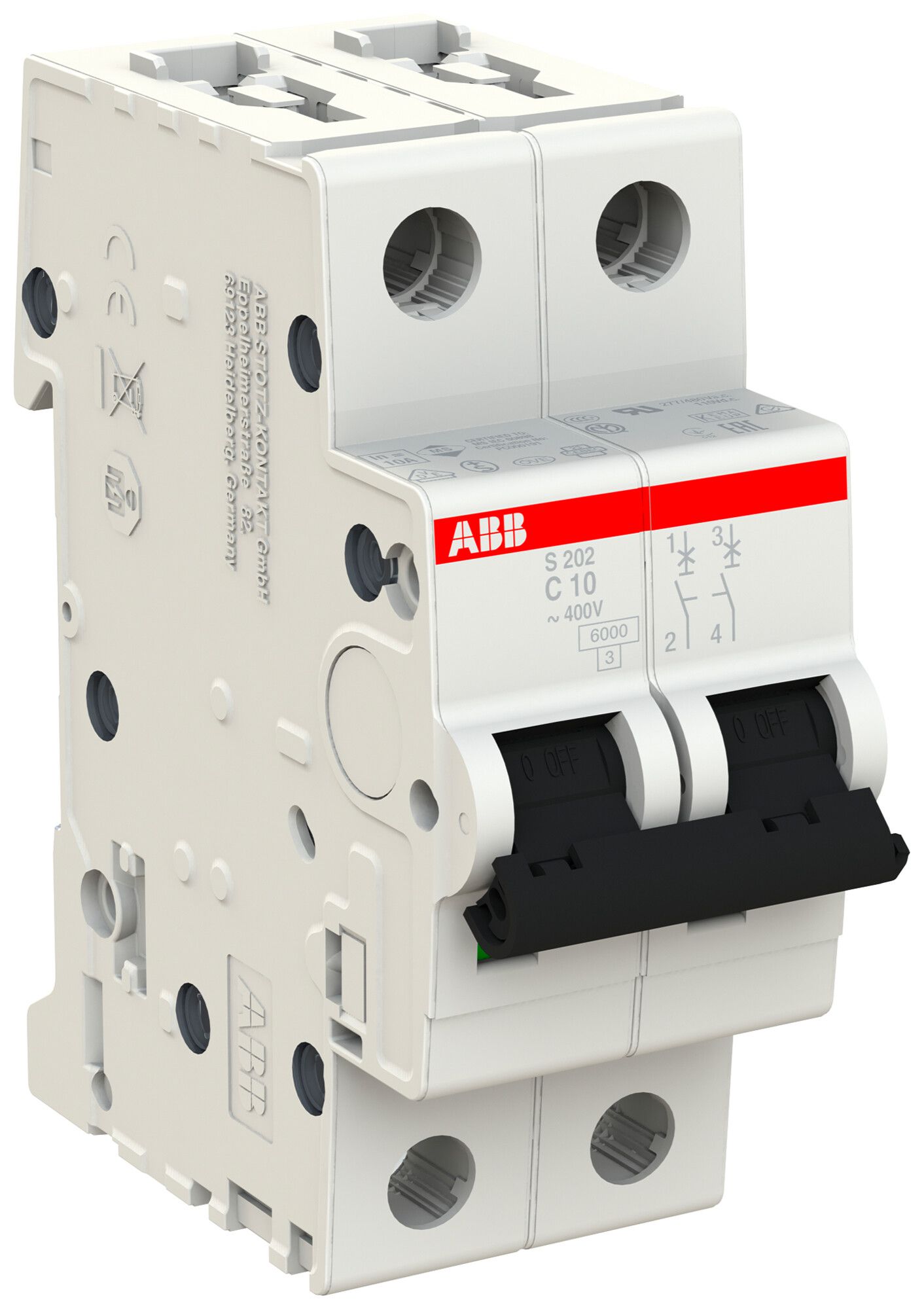 Leitungsschutzschalter ABB S202-C10 10A C 6kA