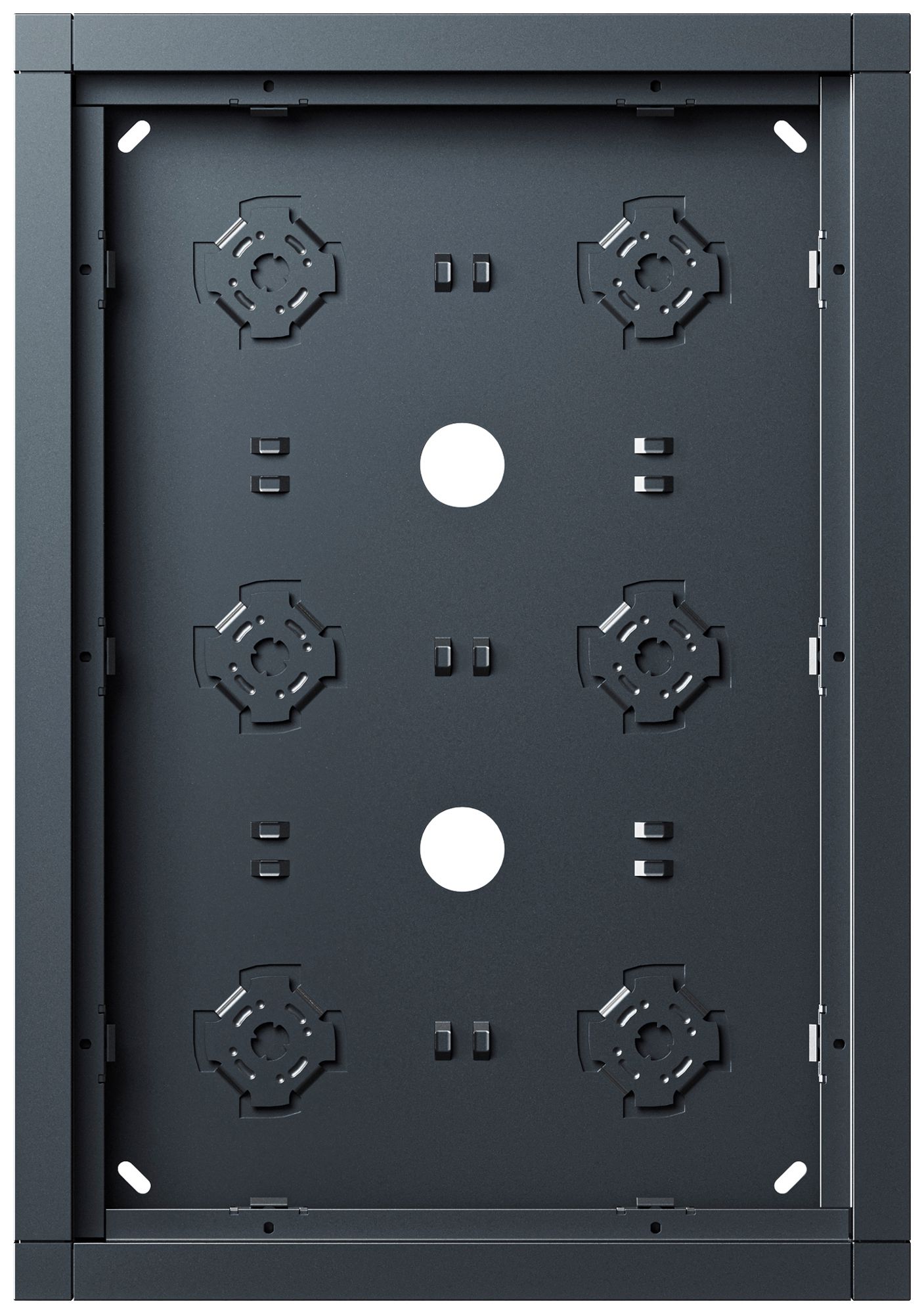 Boîtier AP Siedle 6× 232×332×36.5mm anthracite