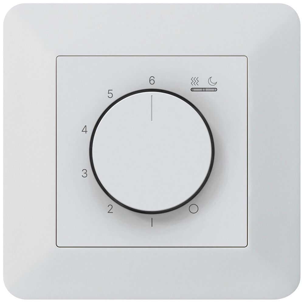 UP-Raumthermostat kallysto.trend An/Aus 230VAC 16A 92×92mm weiss
