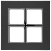 UP-Kopfzeile Legrand Arteor 2×2 horizontal und vertikal 157×157mm Black