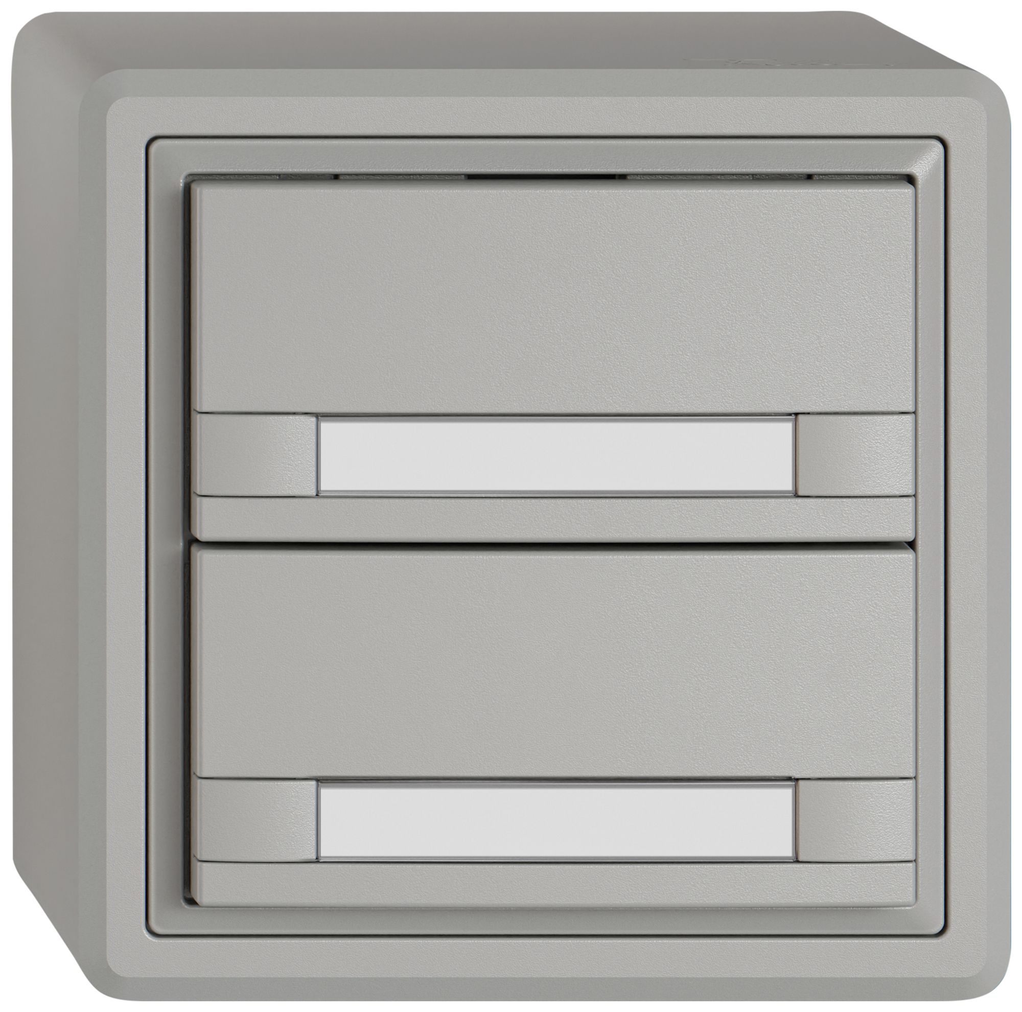 Pulsante KNX RGB AP EDIZIO.liv SNAPFIX® sensore temp.s.LED targ.2× com.2T grc