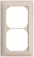 UP-Kopfzeile EDIZIOdue SNAPFIX® 2×1 vertikal 88×148mm crema