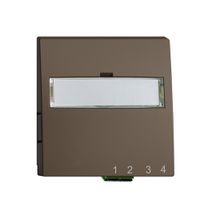 UP-Anschlussdose FTTH EDIZIOdue FH 1×LC APC Duplex F coffee