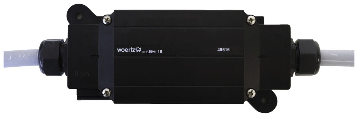 Scatola di derivazione Woertz p.cavo piatto 5×16/5×25mm² 49616+2×2M 5×6mm² IP65