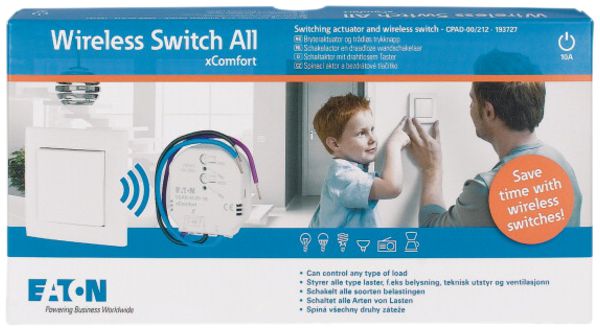 Starterpaket xComfort "Wireless Switch All", Taster / Schaltaktor