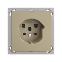 EB-Steckdose EDIZIOdue T25 16A sand, Schraubklemmen