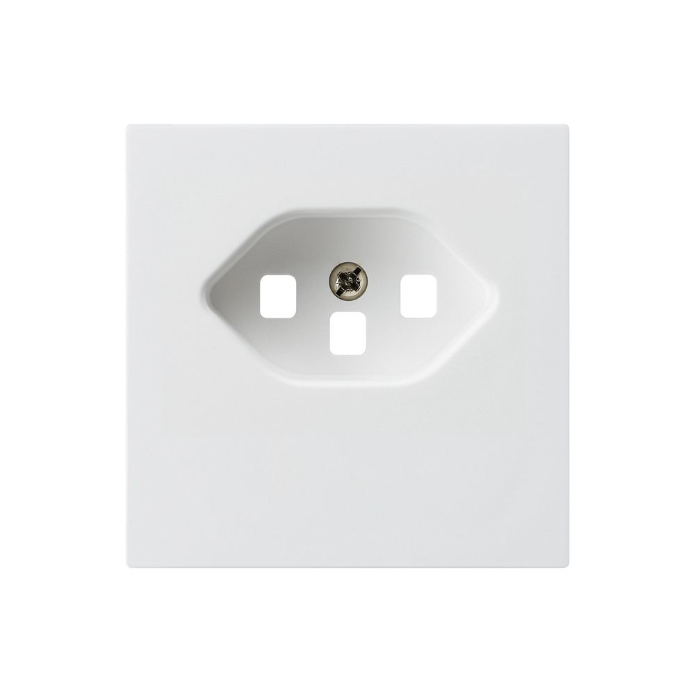 Frontplatte kallysto T23 weiss 60×60 für Steckdose Schraubklemme