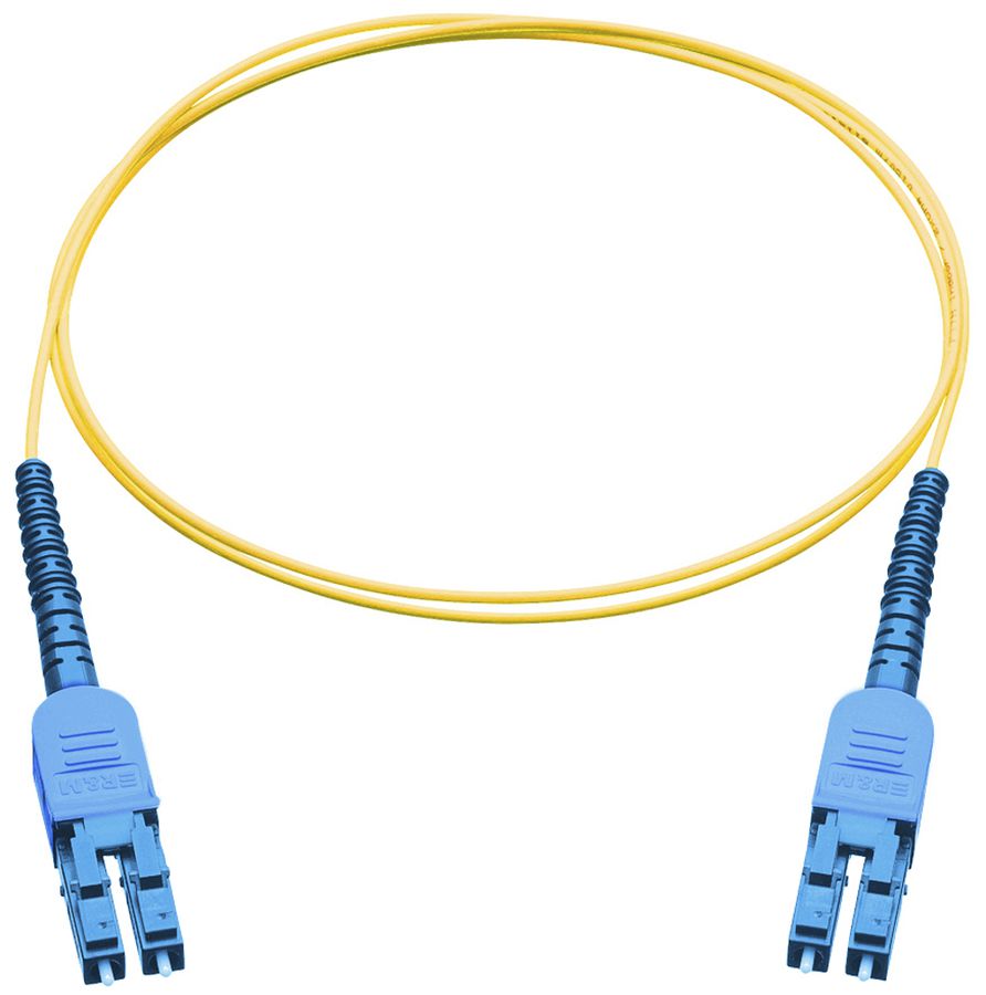 Patchkabel LWL R&M, LC-QR UniBoot PC/UPC ↔ LC-QR UniBoot PC/UPC, OS2, LSZH, 2m