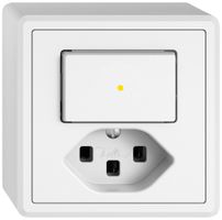 AP-Kombination EDIZIO.liv SNAPFIX® S6L+T23 Frontbeleuchtung gb ws