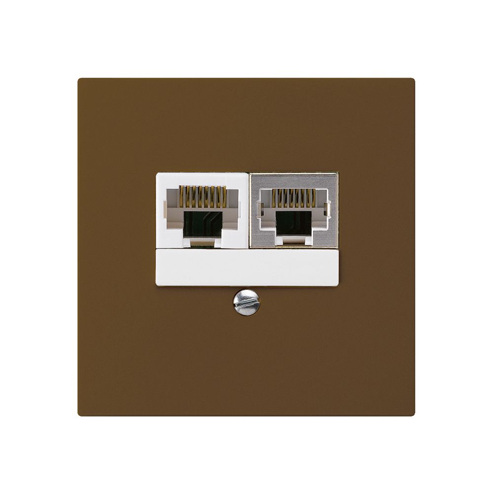Scatola INC kallysto 2×RJ45s+u separato marrone