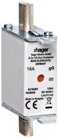 Fusibile HPC Hager DIN000 500VAC 16A gG/gL segnalatore doppio antiruggine