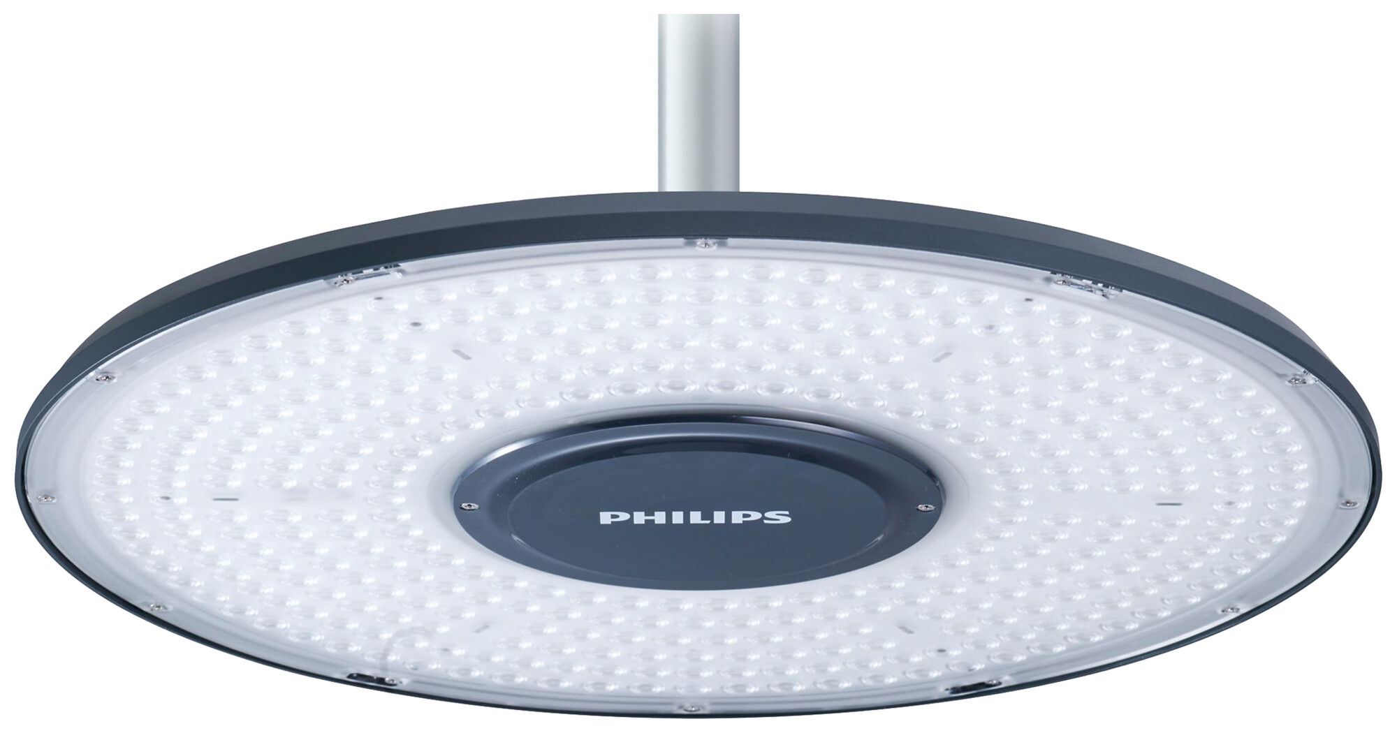 LED-Hallenstrahler Philips CoreLine 155W 30000lm 4000K IP66 WB Ø430 grau