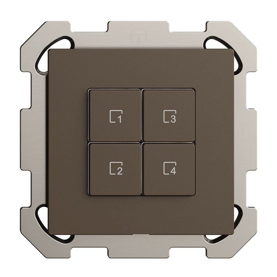 Poussoir scène ENC 4 scènes/4T Edue Wiser coffee