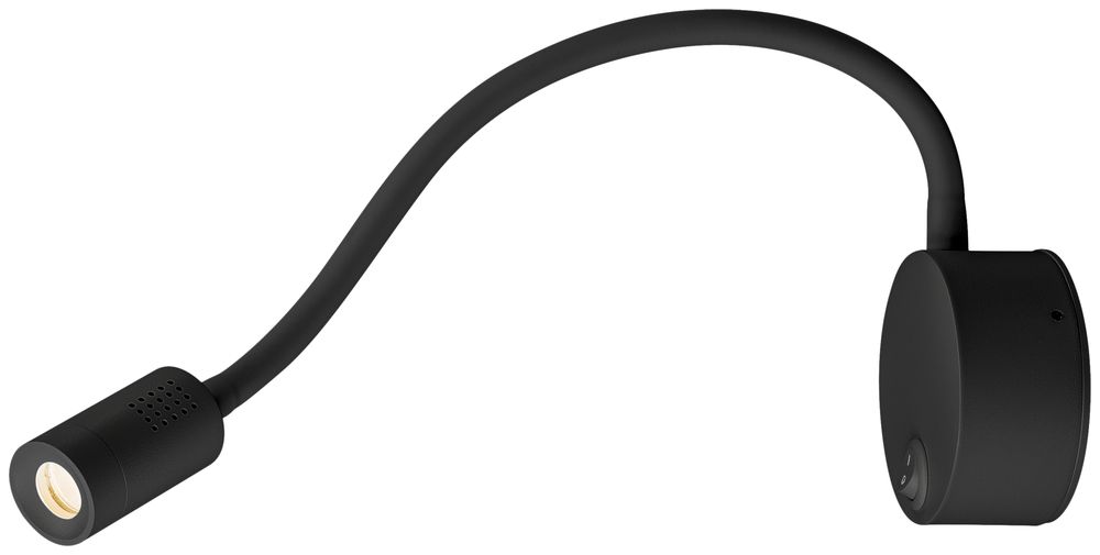 Applique LED SLV DIO FLEX PL switch 1.9W 82lm 3000K 45° socle Ø90mm noir