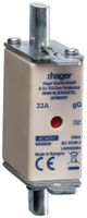 Fusibile HPC Hager DIN000 400VAC 32A gG/gL segnalatore doppio antiruggine