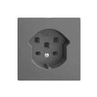 Steckdose EDIZIOdue T25 16A dunkelgrau, mit Steckklemmen