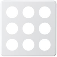Abdeckplatte basico 3×3 9×43mm weiss