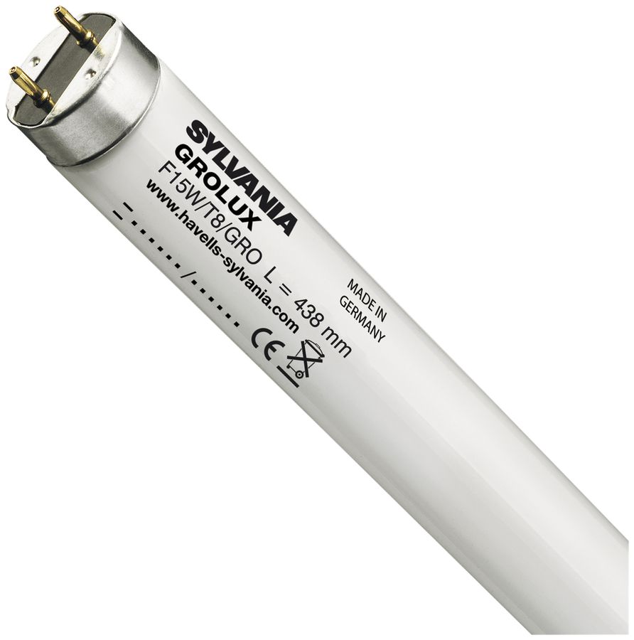 Lampe fluorescente F T8 G13 15W GroLux