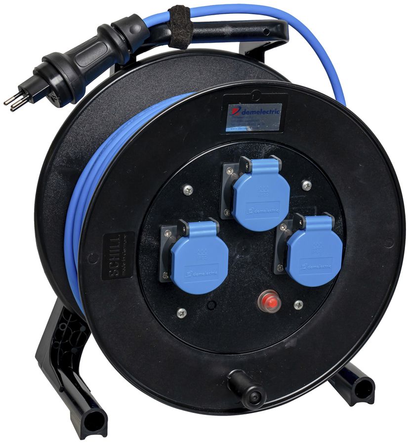 Kabelrolle DEM DB23810002 3×T13 3×1.5mm² 33m Stecker T12