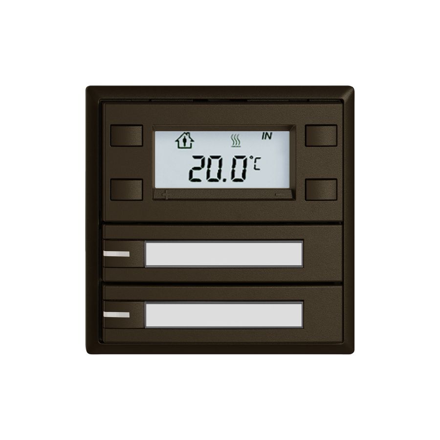 RTH-Taster EDIZIO.liv SNAPFIX® m.RGB-LED Pap.2×Taste 1-Tbed.br