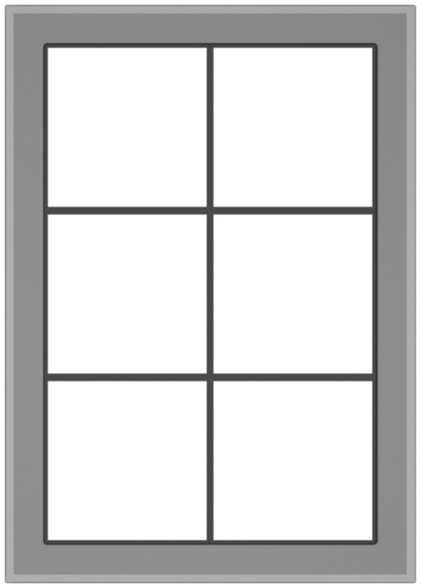 Abdeckrahmen SIDUS 2×3/3×2 grau