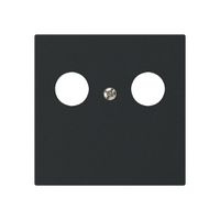 Placca frontale kallysto per R&M HWS nero 2×coass.