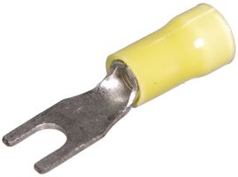 Cosse à sertir PLASTI-GRIP fourche M4 6mm² PVC jn