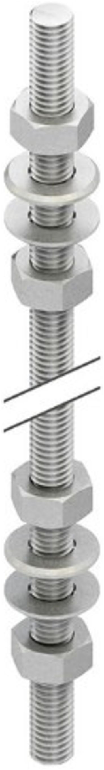 Asta filettata M8 200mm zinc.send. NIED