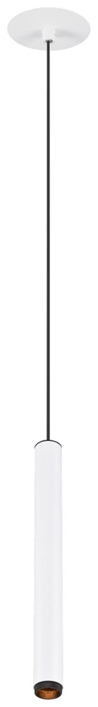 LED-Pendelleuchte SLV GRIP SPOT S 10W 590lm 2700K DIM Ø30×306mm weiss