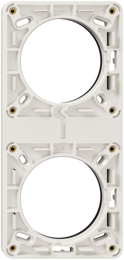 Telaio di montaggio NUP NEVO, 2×1, c.guarniz.gomma cellulare, 187×87mm, bianco