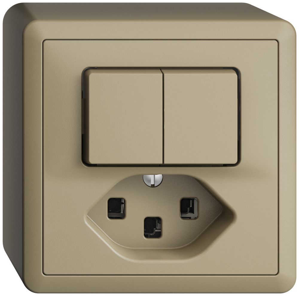 AP-Kombination 1/3+3/1L+T23 16A EDIZIOdue sand