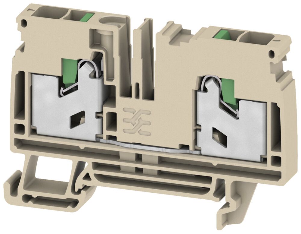 Borne de passage joignable 0.5…4mm² 41A 1000V TH35/G32 beige