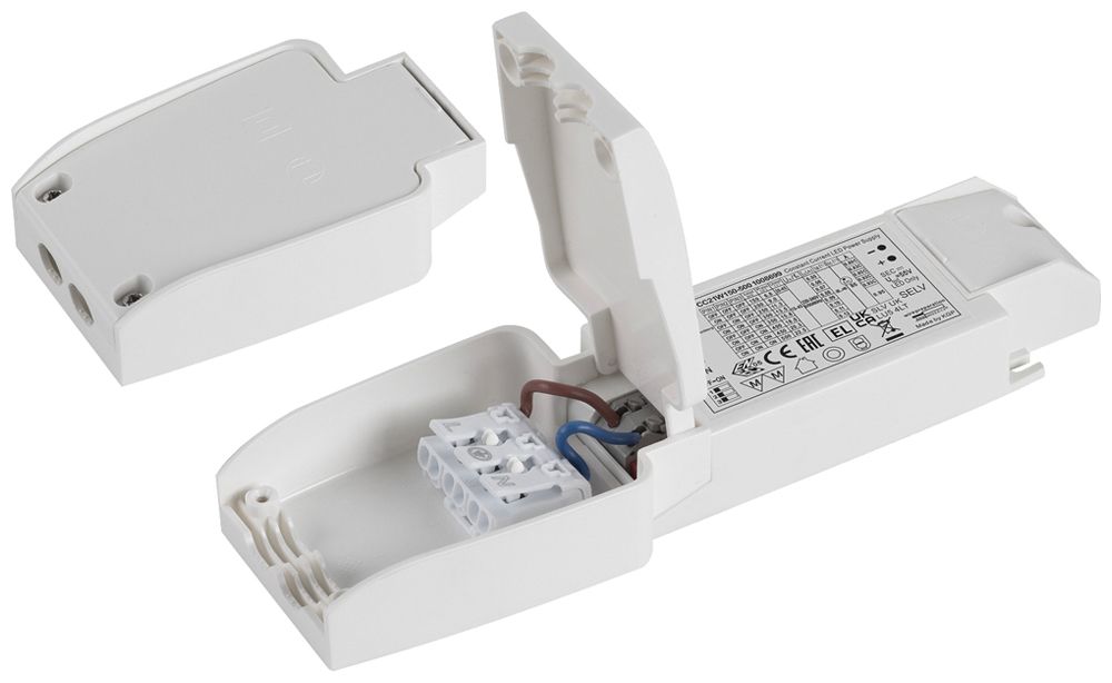 Décharge de traction SLV borne 3 pôles 89×58×23mm en matière synthétique blanc