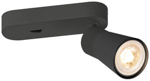 Spot SLV PURI 2.0 Cone CW GU10 1×6W VAR Ø55×150×87mm noir