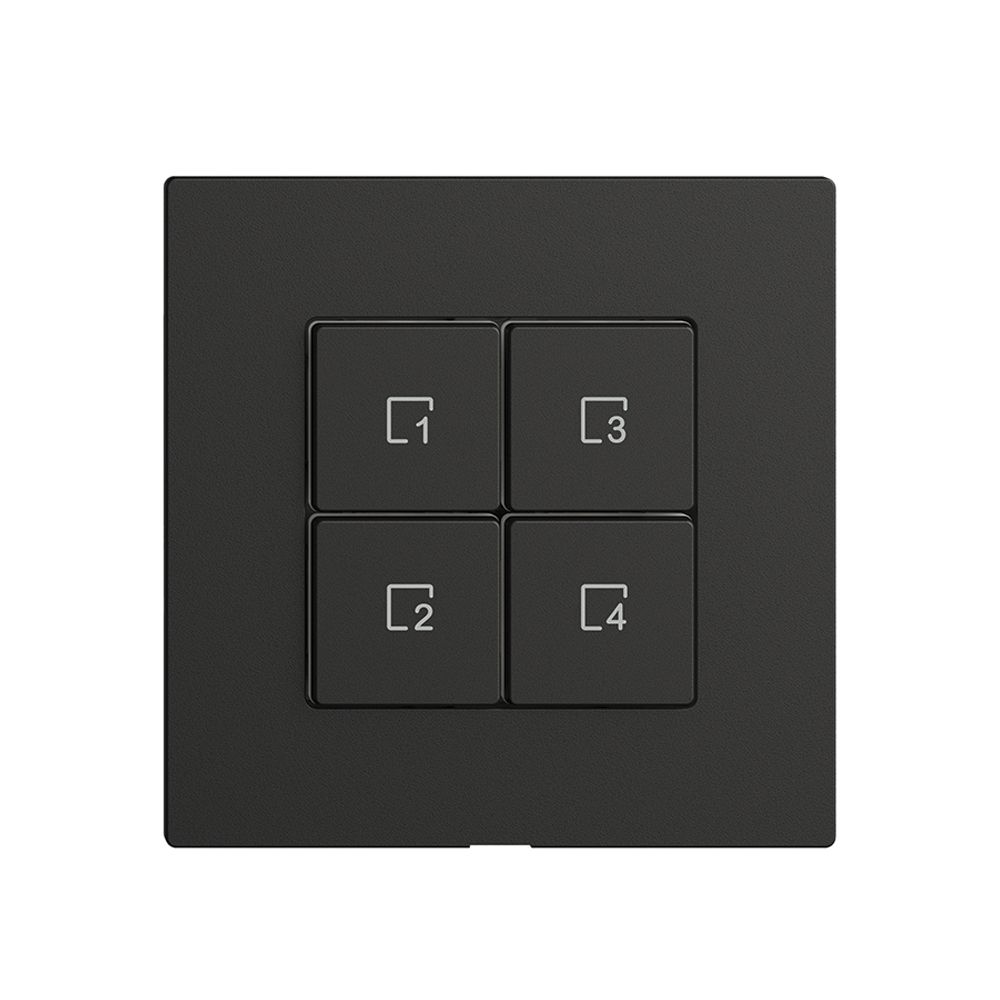 Comando per pulsante scena 4 scene/4T Edue Wiser nero