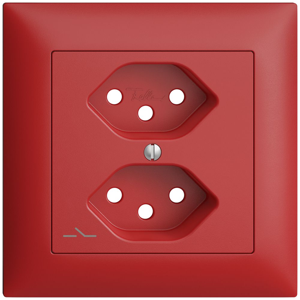 Frontset EDIZIOdue berry 88×88mm 2×T13/1