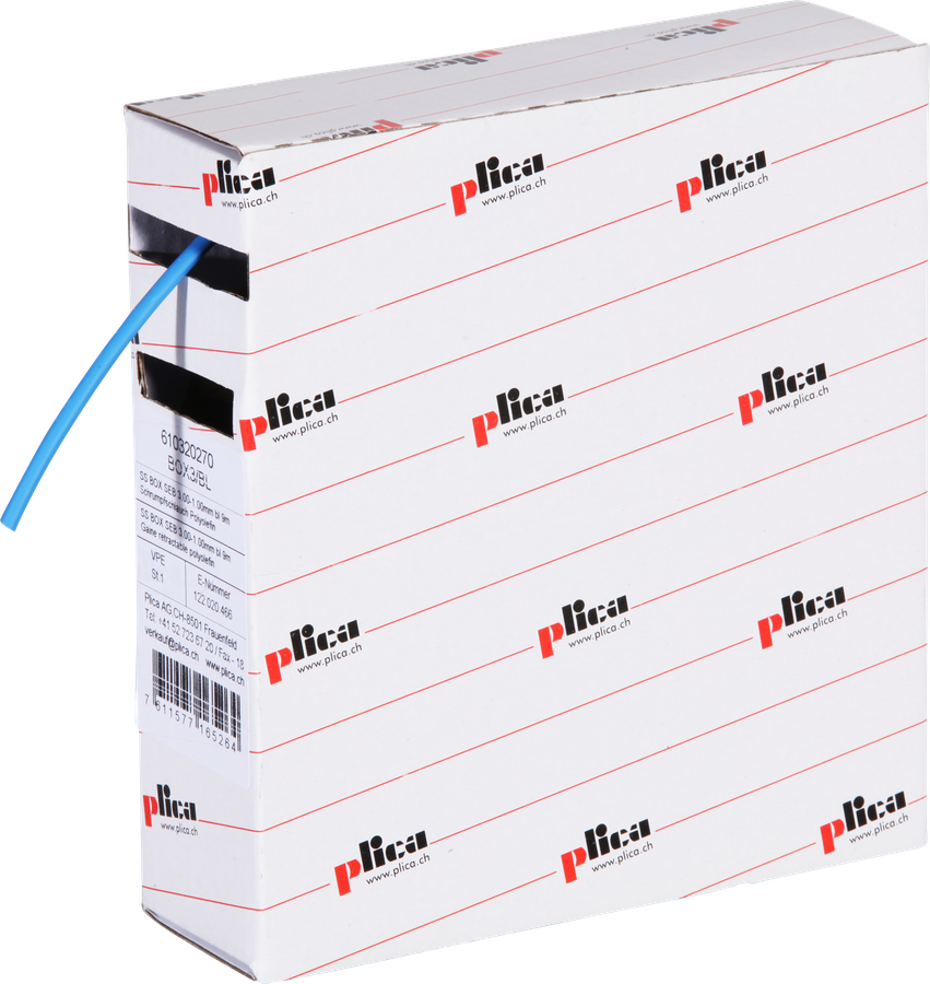 Guaina retrattile 3:1 3/1 blu box con 9m