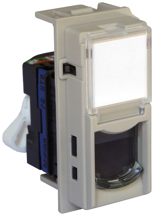 Datendose Living Now Kategorie 6 UTP 1 Modul sand