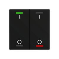 EB-Taster KNX RGBW MDT BE-TAL60T216.B1 2T/4B Temp.schwarz matt "I/O"