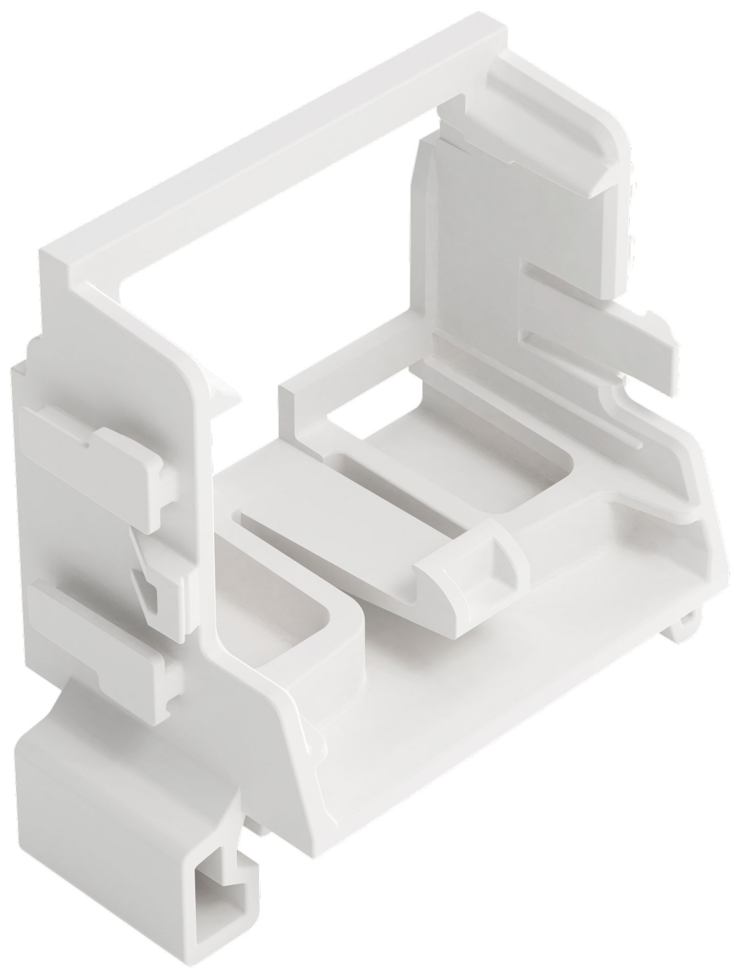 Befestigungsadapter WAGO o.Zugentlastung für 10×4mm² TH35 ws