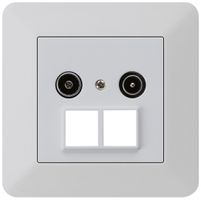 UP-Antennendose R/TV HMS kallysto.trend 14dB hellgrau