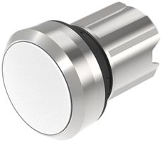 EB-Drucktaster EAO45, I, weiss Ring silber bündig