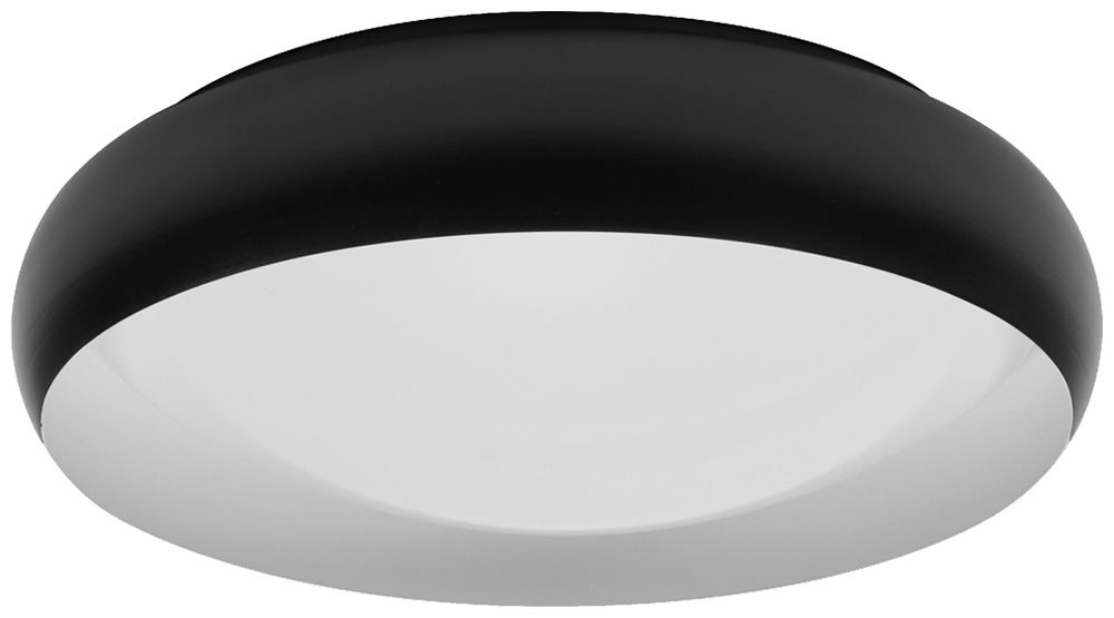 LED-Deckenleuchte LEDVANCE Orbis Livia 24W 1500lm 830 Ø430×115mm schwarz/weiss