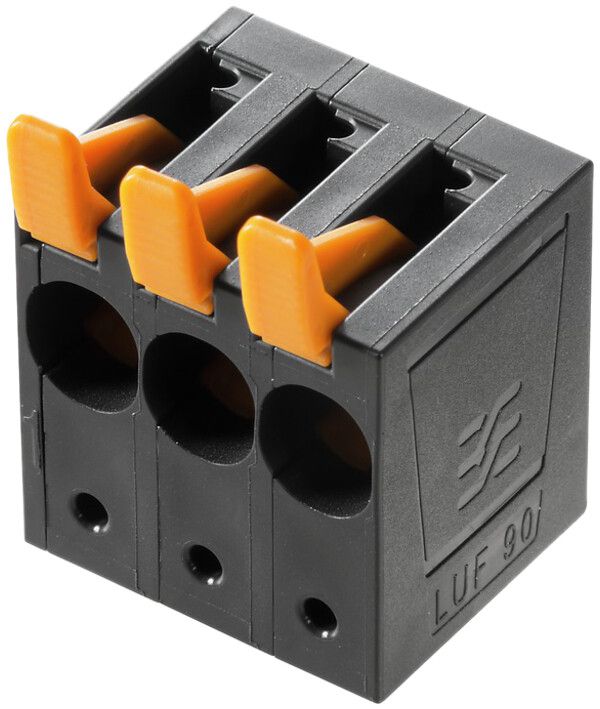 Leiterplattenklemme Weidmüller LUF 10.00 1L 90° Lötstift 5mm PUSH IN 16mm²