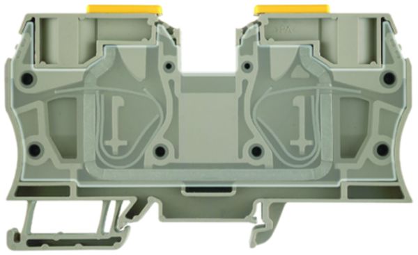 Borne de passage Weidmüller ZDU 35 connexion à ressort 35mm² TS35 beige