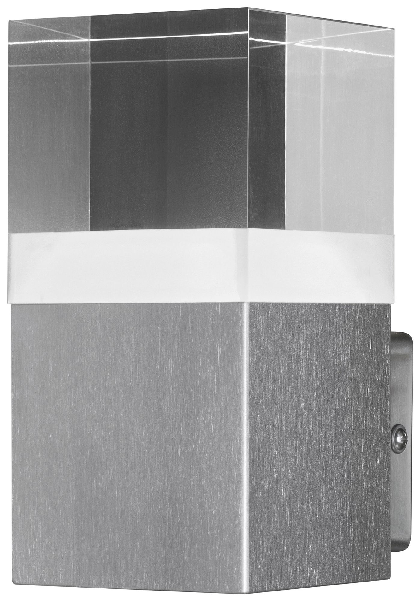 Applique LED LDV ENDURA STYLE CRYSTAL WALL 4.5W 400lm 3000K acier affiné