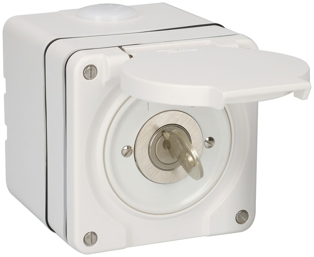 AP-Umschalter NEVO 2P, IP55, 1-2, Zyl.1262KA, Abz.11-1h, Plan 5000, ws