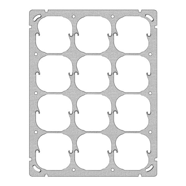 Plaque de fixation ENC FH 4×3 12×52mm